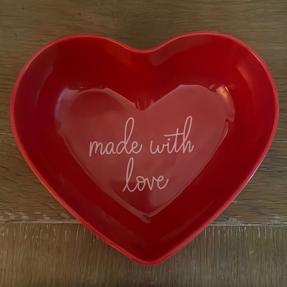 ‘Made with love’ heart shaped bowl - Picture 1 of 2